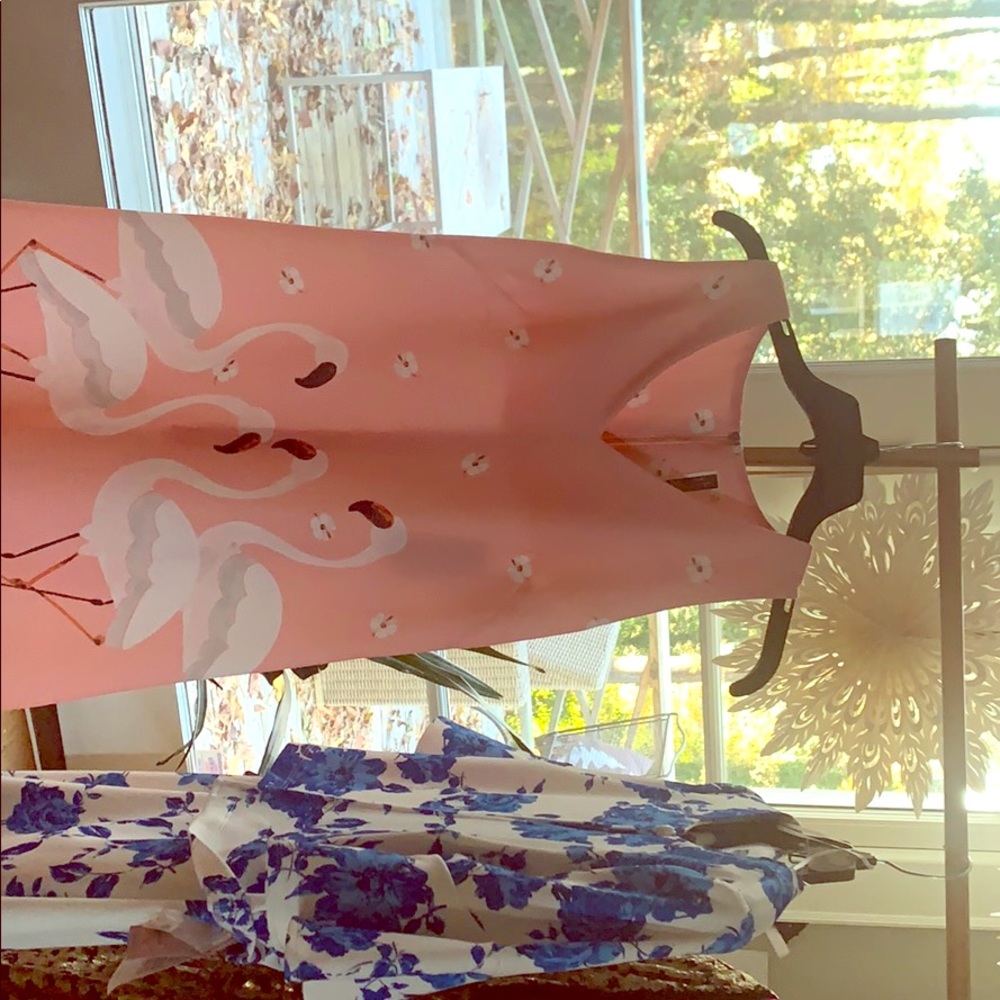 Flamingo print shift